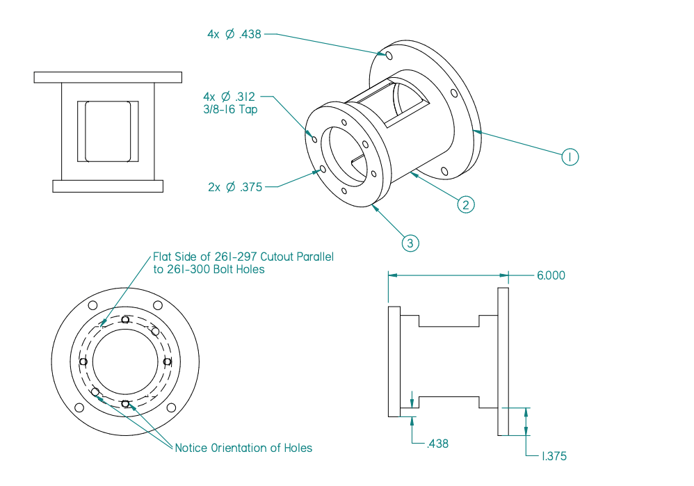 2-Bolt 6.0" Honda Steel Bellhousing