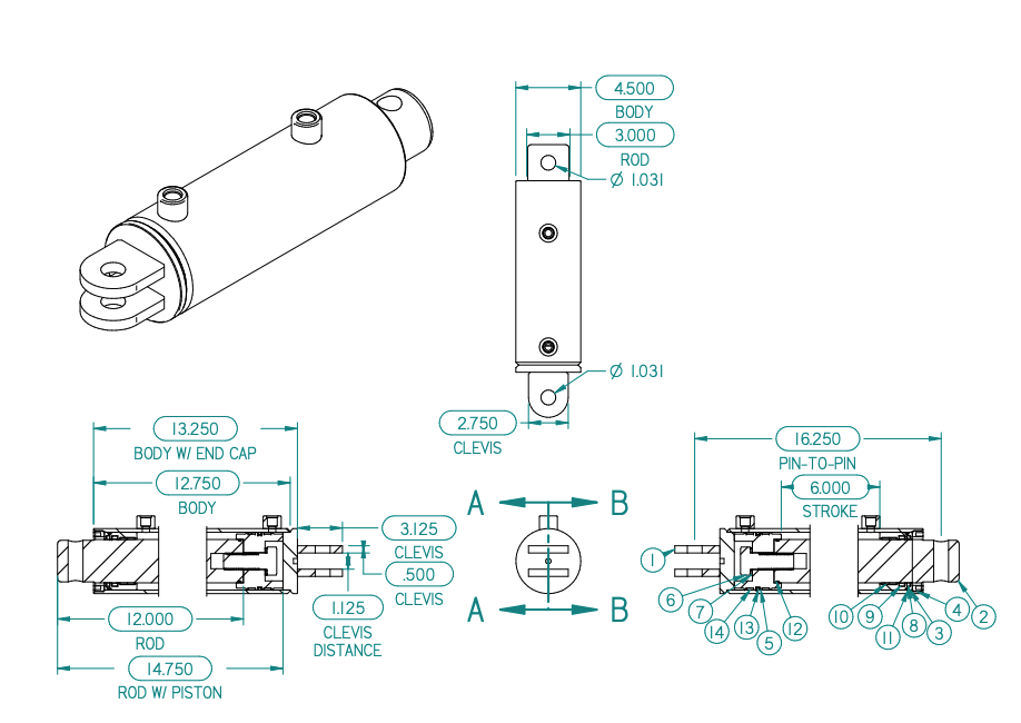 4x6x3 Cylinder