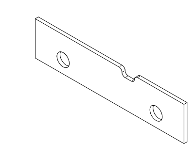 1/8"x1"x6" Shim.