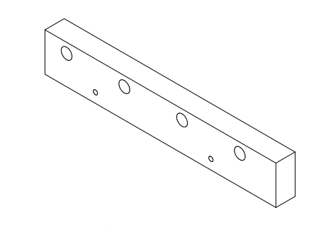 Pro-HD Wear Plate Gibb 1x2x12 4 Bolt.